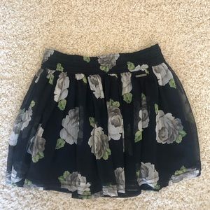 Vintage Y2K Abercrombie & Fitch elastic waist Floral Skirt